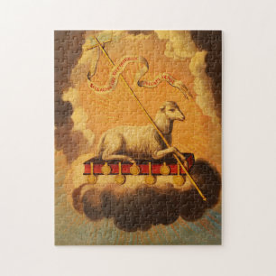 Puzzle Agneau de Dieu, Agnus Dei par Jose Campeche y Jord
