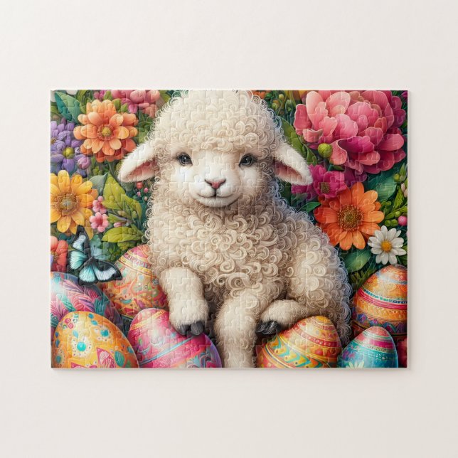Puzzle Agneau de Pâques (Horizontal)