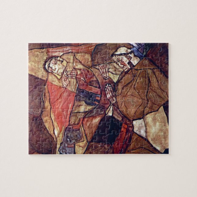 Puzzle Agony, La lutte contre la mort par Egon Schiele (Horizontal)