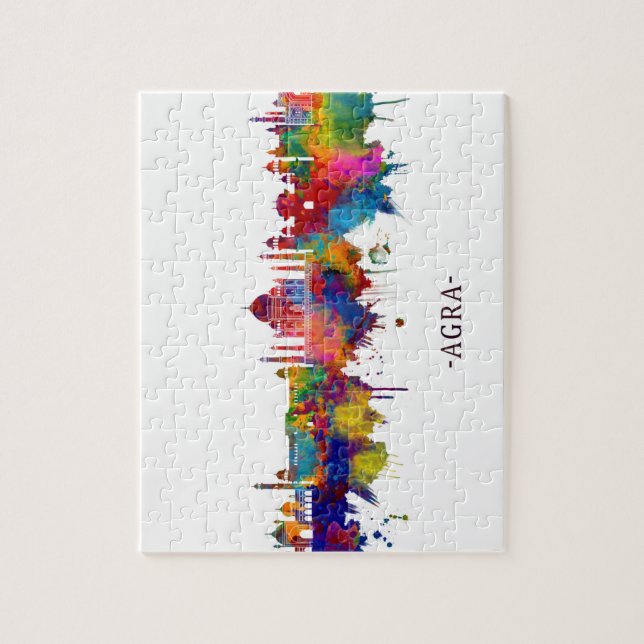 Puzzle Agra India Skyline (Vertical)