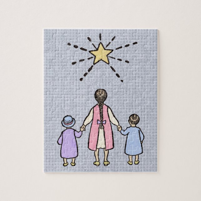 Puzzle Ah! Ah! Petite Étoile de Nuit Comptine de Nursery  (Vertical)