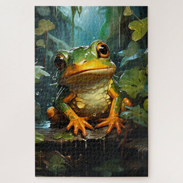 Puzzle Ai Frog Art (Vertical)