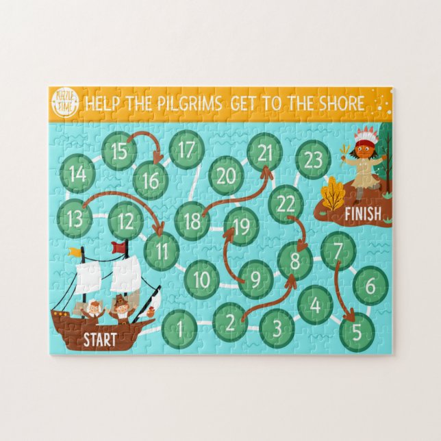 Puzzle Aide de Thanksgiving pour les pèlerins pour attein (Horizontal)