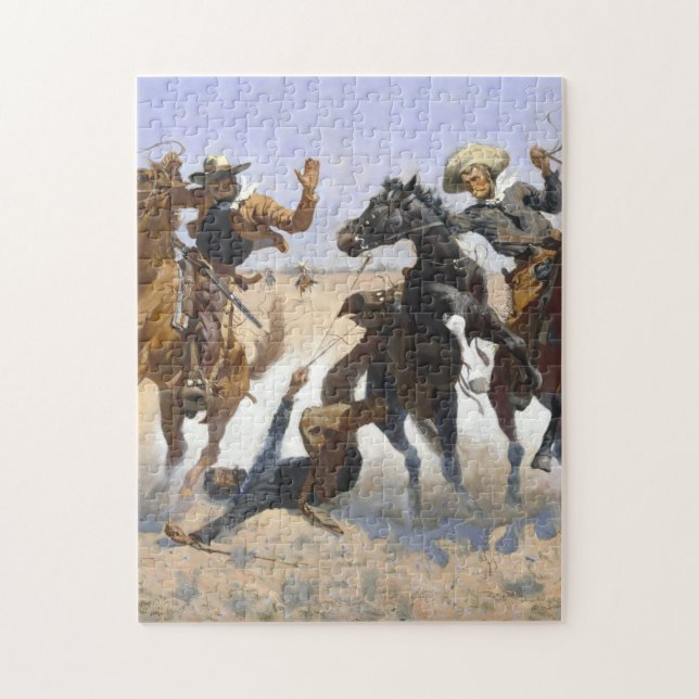 Puzzle Aider Un Camarade 1890 Frédéric Remington (Vertical)