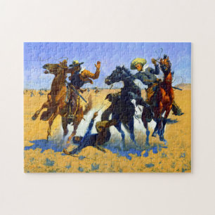 Puzzle Aider un camarade Frederic Remington 1890