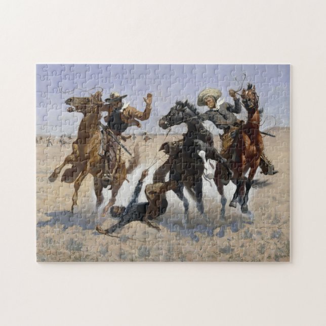 Puzzle Aider un camarade par Frederick Remington (Horizontal)