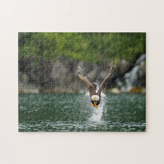 Puzzle Aigle à tête blanche La grosse prise (Horizontal)