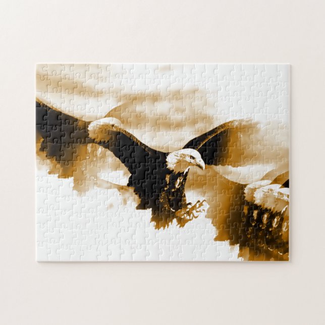 Puzzle Aigle dans l'art de vol (Horizontal)
