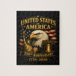 Puzzle Aigle du 250e anniversaire des États-Unis d'Amériq