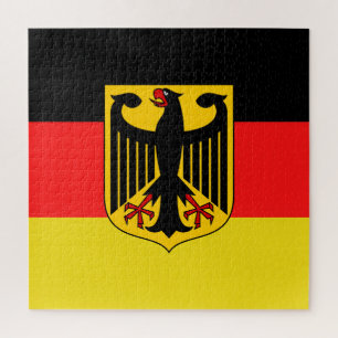 Puzzle Aigle noir allemand, drapeau allemand Deutschland