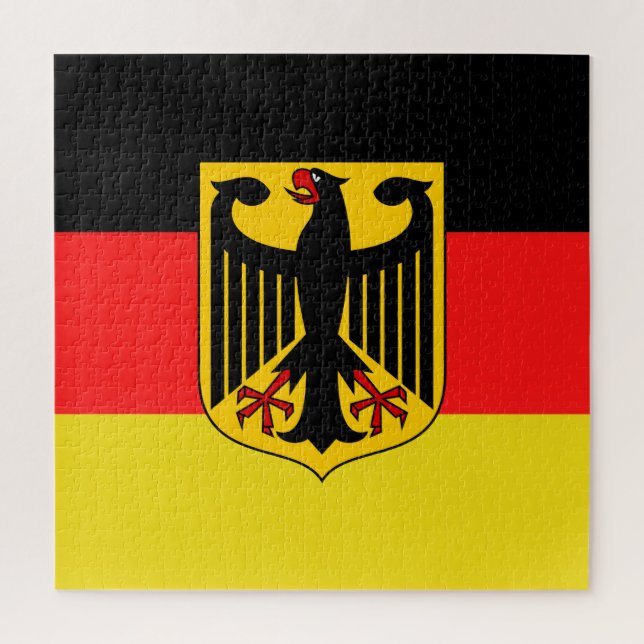 Puzzle Aigle noir allemand, drapeau allemand Deutschland (Vertical)