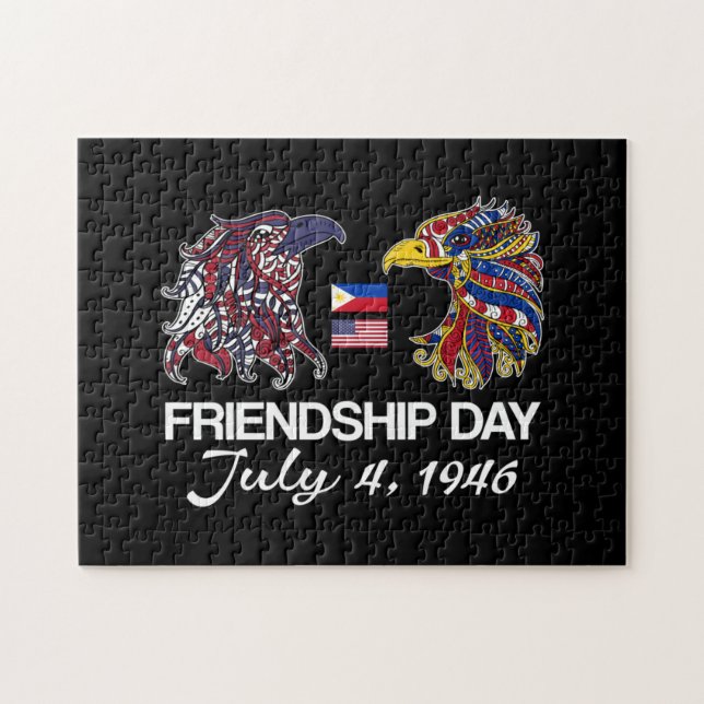 Puzzle Aigles philippins américains - Journée de l'amitié (Horizontal)