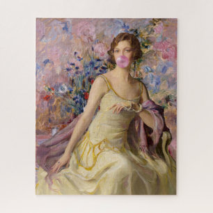 Puzzle Ailsa Villard Fleurs Bubble gum rose