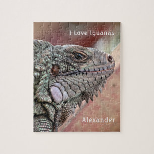 Puzzle Aimer Reptile Exotique Iguana Photo Personnaliser