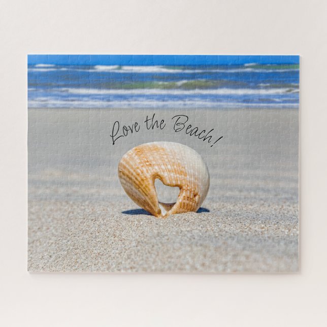 Puzzle Aimez la plage ! Love Shell sur la plage (Horizontal)