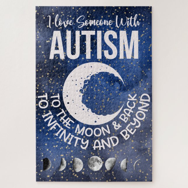 Puzzle Aimez quelqu'un avec l'autisme (Vertical)