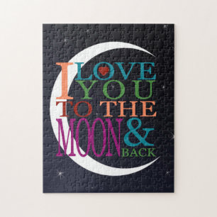 Puzzle Aimez-vous à la Lune et à l'arrière