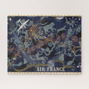 Puzzle Air France : De nuit et de jour dans tous les ciel