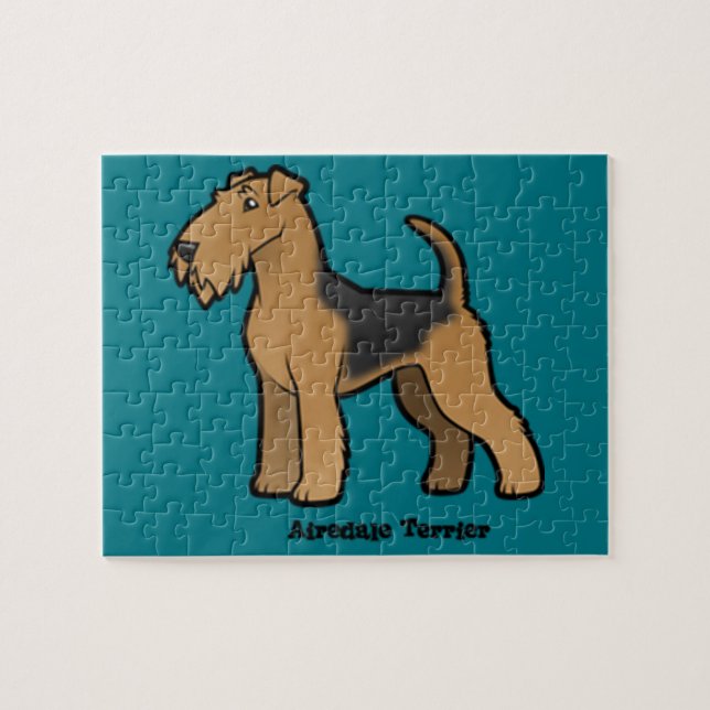 Puzzle airedale terrier (Horizontal)
