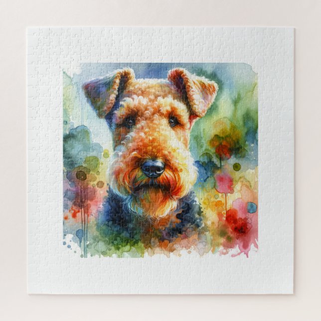 Puzzle Airedale Terrier Dog 210724AREF119 - Watercolor (Vertical)