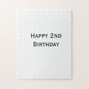 Puzzle ajout personnalisé de votre texte joyeux anniversa