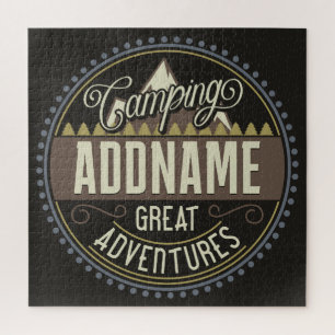 Puzzle AJOUT Personnalisé Family Camp Trip Camping Réunio