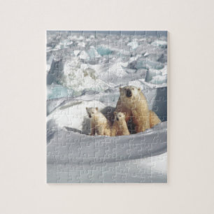 Puzzle Ajouter SLOGAN pour sauver les ours polaires arcti