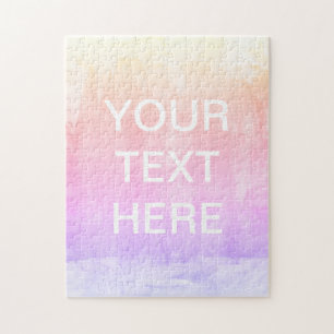 Puzzle Ajouter un modèle de texte Œuvre d'art à dégradé
