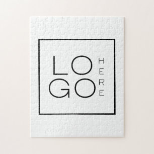 Puzzle Ajouter votre entreprise de logo d'entreprise Carr