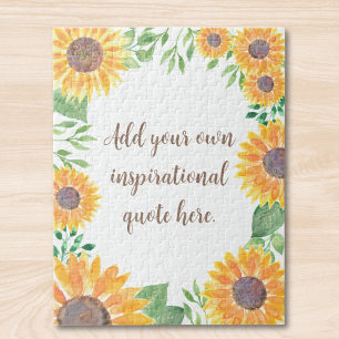 Puzzle Ajoutez votre citation florale inspirante et motiv