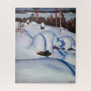 Puzzle Akseli Gallen-Kallela - Paysage hivernal #1