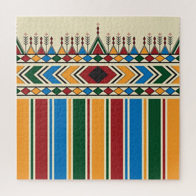 Puzzle Al-Qatt Al-Asiri a inspiré le motif géométrique. (Vertical)