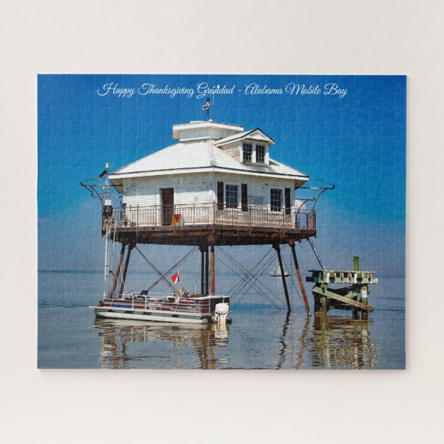 Puzzle Alabama baie mobile Bonne fête de Thanksgiving gra (Horizontal)