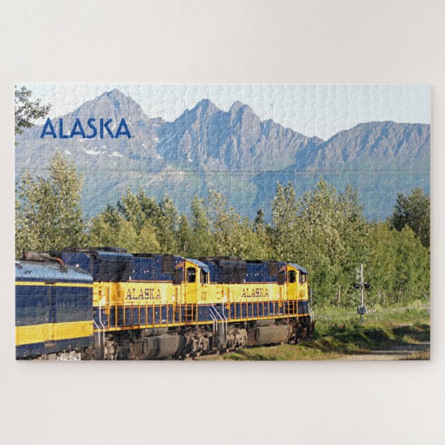 Puzzle Alaska : Moteur de locomotive ferroviaire et monta (Horizontal)