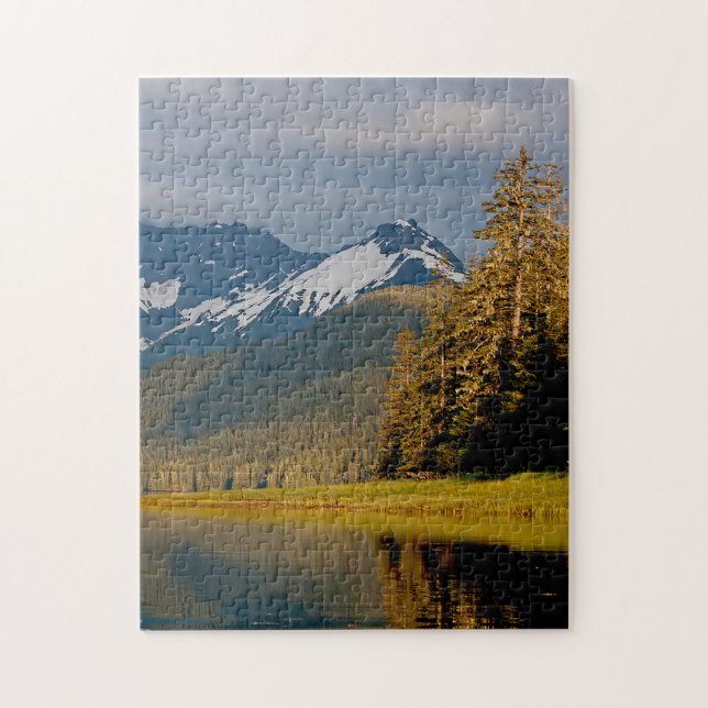 PUZZLE ALASKA MOUNTAIN LAKE (Vertical)
