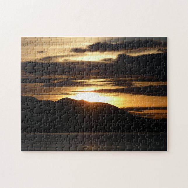 Puzzle Alaskan Sunset III Belle photographie de l'Alaska (Horizontal)