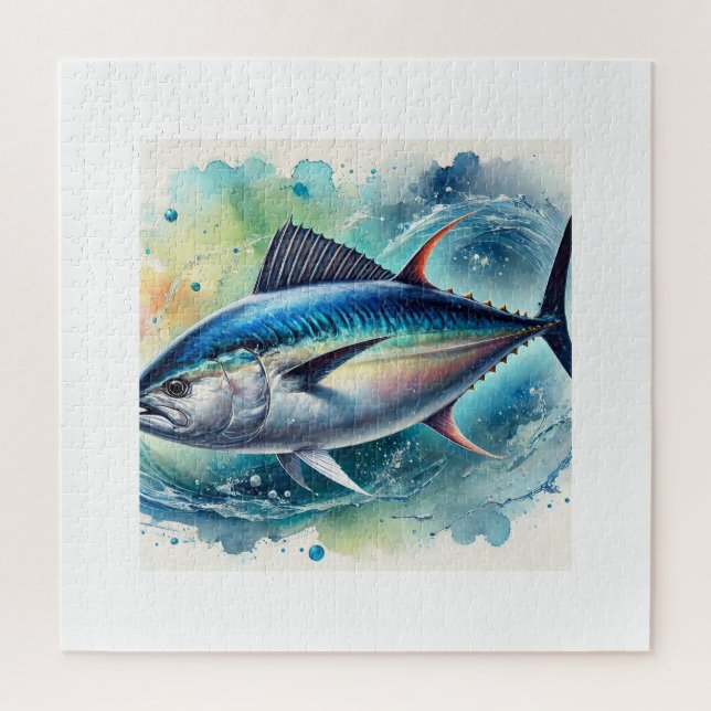 Puzzle Albacore Tuna 210824AREF125 - Watercolor (Vertical)