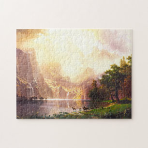 Puzzle Albert Bierstadt parmi la sierra Nevada