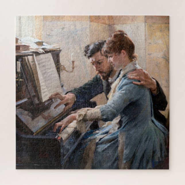 Puzzle Albert Edelfeel - Jouer au piano (Vertical)