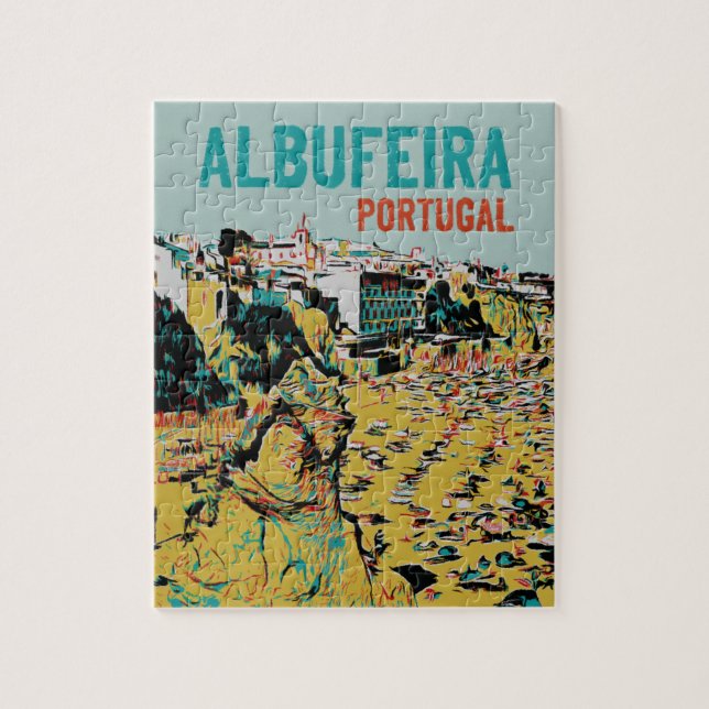 Puzzle Albufeira Algarve Portugal voyage vintage (Vertical)