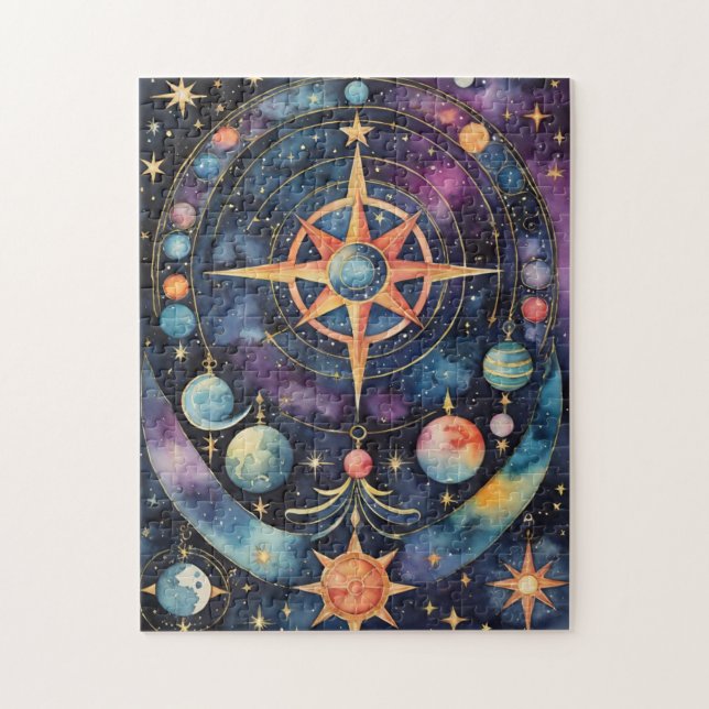 Puzzle Alchemy of the Stars Celestial Fantasy Mystical (Vertical)