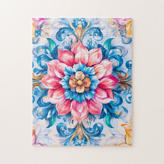 Puzzle Alchimie et transformation Mandala inspiré par Jun (Vertical)