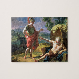 Puzzle Alexandre et Diogène, 1818 (huile sur la toile)