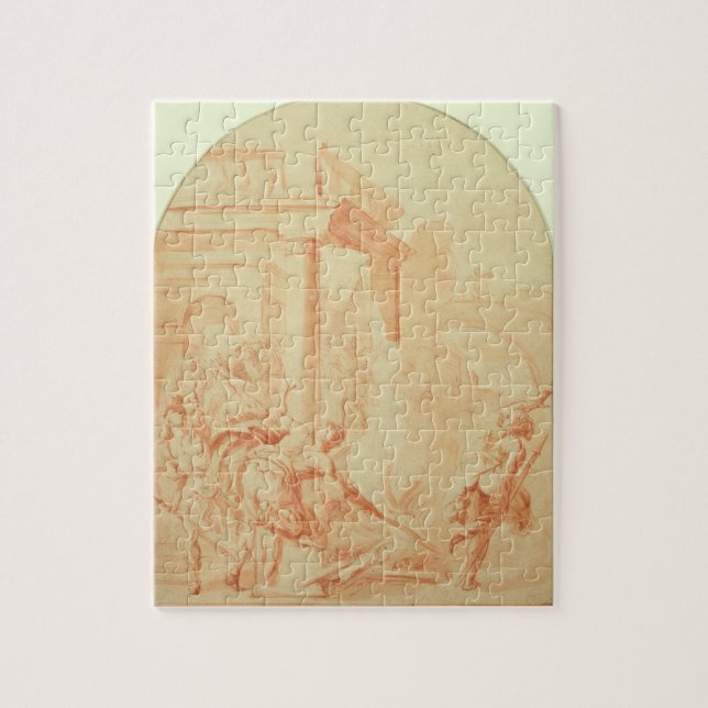 Puzzle Alexandre et Thais sur leur throu ivre de saccage (Vertical)