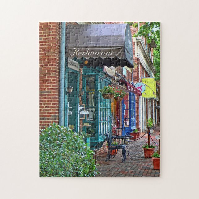 Puzzle Alexandria VA - Restaurant Avec Awning Brown (Vertical)