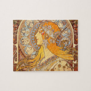 Puzzle Alfonse Mucha Zodiac Art nouveau femme