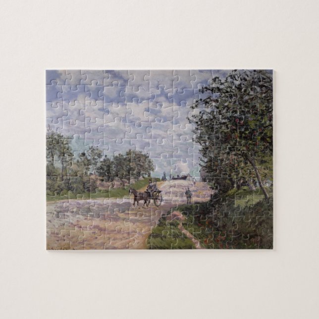 Puzzle Alfred Sisley | la route de Mantes (Horizontal)