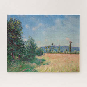 Puzzle Alfred Sisley - Les prés du Sahur au soleil du mat