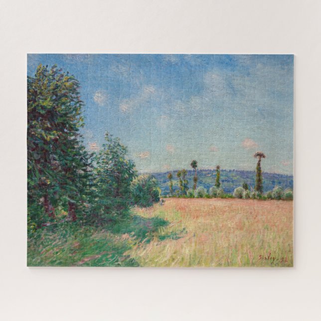 Puzzle Alfred Sisley - Les prés du Sahur au soleil du mat (Horizontal)