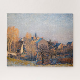 Puzzle Alfred Sisley - Matinée glaciale à Louveciennes